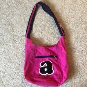 Justice Pink Initial Totebag